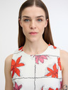 Desigual Rot-weißes geblümtes Minikleid für Damen Desigual Houston