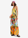 Desigual Gelbes Floral Beach Maxikleid für Damen Desigual Tropi