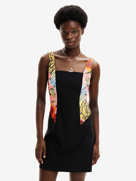 Desigual Desigual x M. Christian Lacroix Marbella Schwarz Damen Kleid