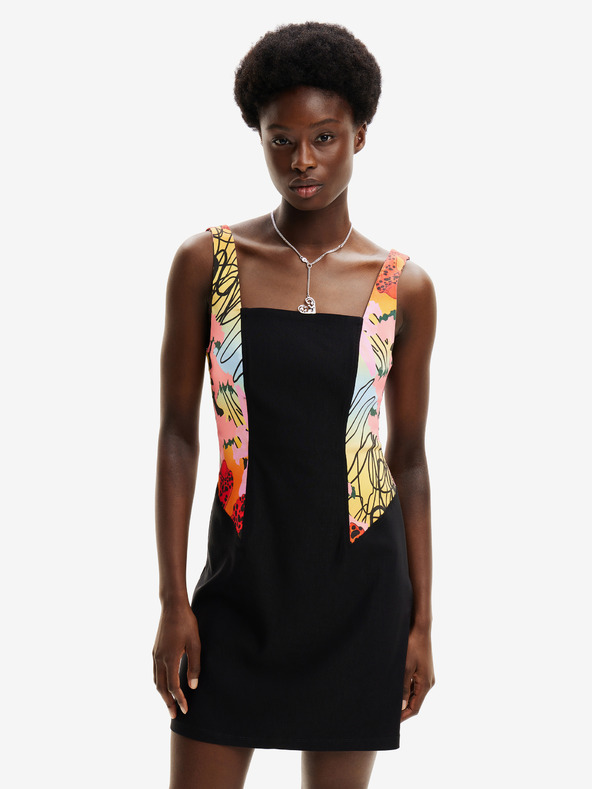 Desigual Desigual x M. Christian Lacroix Marbella Schwarz Damen Kleid