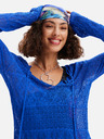 Desigual Blaues Desigual El Cairo Strandkleid für Damen