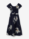 Desigual Schwarzes geblümtes Damen-Midikleid Desigual Georgeo