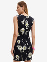Desigual Desigual Lorean schwarzes geblümtes Damenkleid