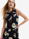 Desigual Desigual Lorean schwarzes geblümtes Damenkleid