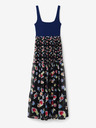 Desigual Dunkelblaues geblümtes Maxikleid für Damen Desigual Vancouver