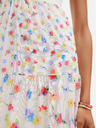 Desigual Weißes geblümtes Midikleid für Damen Desigual Vancouver