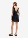 Desigual Schwarzes Desigual-Spitzenkleid für Damen