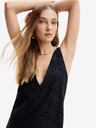 Desigual Schwarzes Desigual-Spitzenkleid für Damen