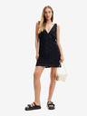 Desigual Schwarzes Desigual-Spitzenkleid für Damen