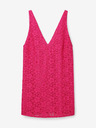 Desigual Desigual Spitze Dunkelrosa Damen Spitzenkleid
