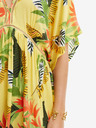 Desigual Gelbes Damen Strandkleid mit Blumenmuster Desigual Top Tropical Party