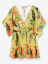 Desigual Gelbes Damen Strandkleid mit Blumenmuster Desigual Top Tropical Party