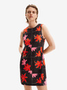 Desigual Rot-schwarzes geblümtes Minikleid für Damen Desigual Houston
