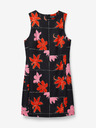 Desigual Rot-schwarzes geblümtes Minikleid für Damen Desigual Houston