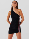 Karl Lagerfeld Schwarzes Damen-Minikleid KARL LAGERFELD Längliches Logo-Kleid