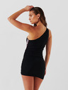 Karl Lagerfeld Schwarzes Damen-Minikleid KARL LAGERFELD Längliches Logo-Kleid