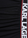 Karl Lagerfeld Schwarzes Damen-Minikleid KARL LAGERFELD Längliches Logo-Kleid
