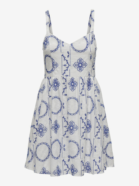 ONLY Blau-weiß gemustertes ONLY Daphne Kleid für Damen