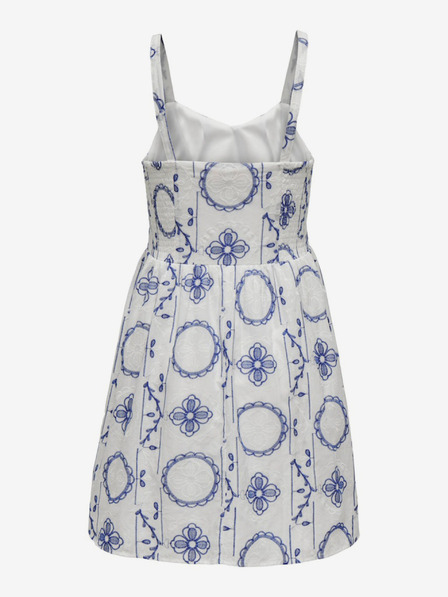 ONLY Blau-weiß gemustertes ONLY Daphne Kleid für Damen