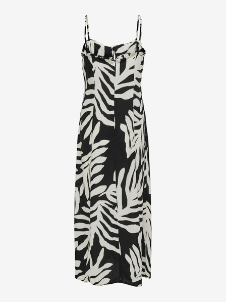 ONLY Schwarzes gemustertes Midikleid für Damen ONLY Nova