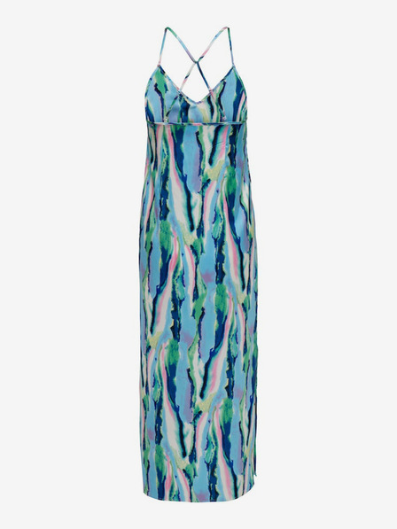 ONLY Grün-blau gemustertes Damen-Maxikleid ONLY Nathalie