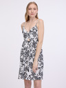 ONLY Weißes und schwarzes geblümtes Damenkleid ONLY Kiera