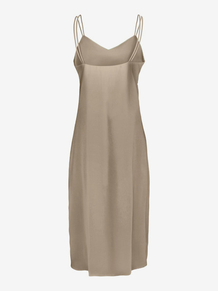 ONLY Beigefarbenes Damen Satin Kleid ONLY Sia