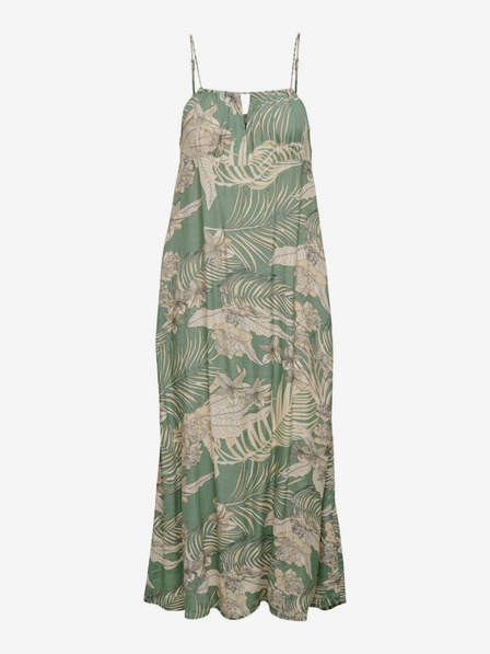 ONLY Grünes gemustertes Damen-Midikleid ONLY Palina