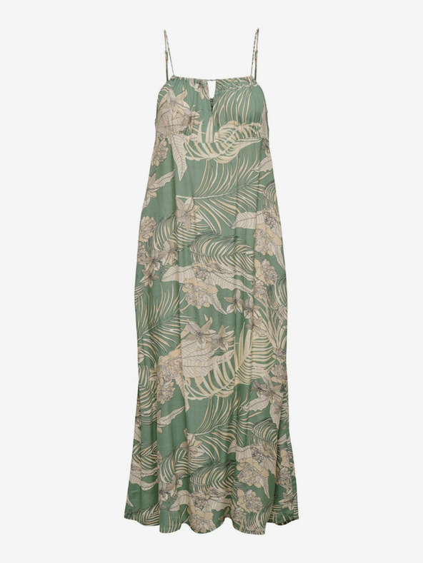 ONLY Grünes gemustertes Damen-Midikleid ONLY Palina