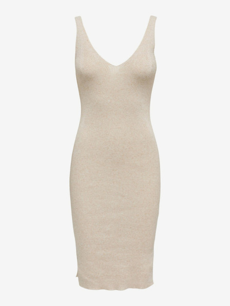 ONLY Beigefarbenes Damen-Etuikleid ONLY Lina