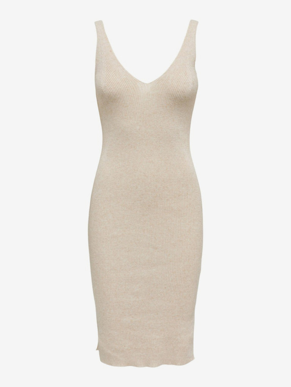 ONLY Beigefarbenes Damen-Etuikleid ONLY Lina
