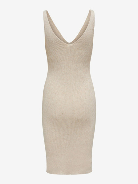 ONLY Beigefarbenes Damen-Etuikleid ONLY Lina