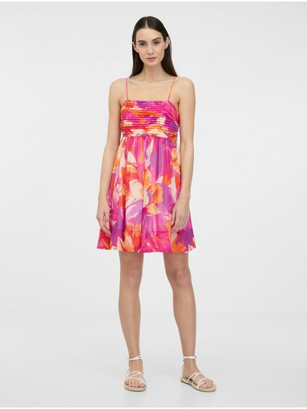 Orsay Dunkelrosa knielanges Damenkleid ORSAY