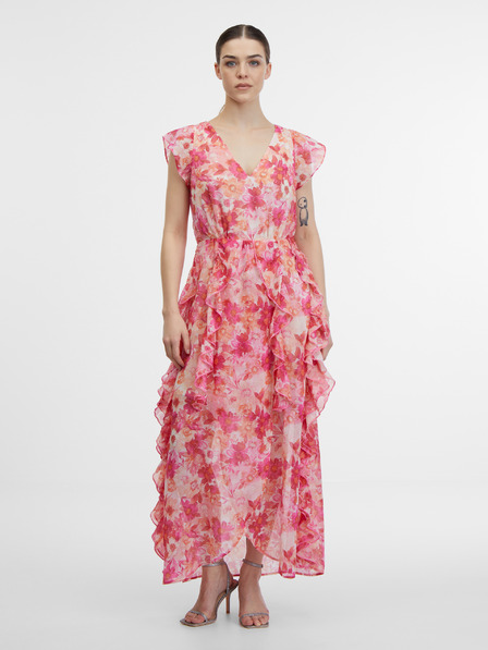 Orsay Rosa Damen Maxikleid mit Blumenmuster ORSAY