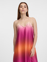Orsay Orangefarbenes Damen-Midi-Kleid ORSAY