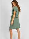 Sam 73 Grünes Damenkleid mit Krawatten SAM73 Norma