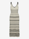 Vero Moda Schwarz-cremefarbenes gestreiftes Midikleid für Damen Vero Moda Minou