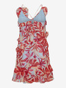 Vero Moda Vero Moda Marie cremefarbenes und rotes geblümtes Damenkleid