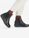 Rieker Schwarze Damen Lederstiefeletten Rieker
