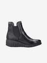 Rieker Schwarze Damen Lederstiefeletten Rieker