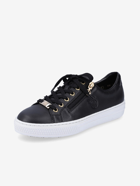 Rieker Schwarze Damen Leder-Sneakers Rieker