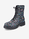 Rieker Schwarze gemusterte Damenstiefeletten Rieker