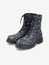 Rieker Schwarze gemusterte Damenstiefeletten Rieker