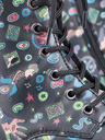 Rieker Schwarze gemusterte Damenstiefeletten Rieker