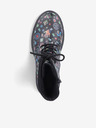 Rieker Schwarze gemusterte Damenstiefeletten Rieker