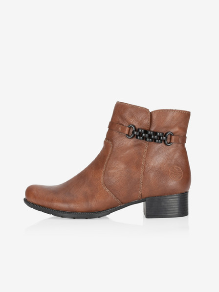 Rieker Braune Damen-Stiefeletten mit Absatz Rieker