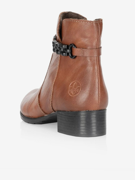 Rieker Braune Damen-Stiefeletten mit Absatz Rieker