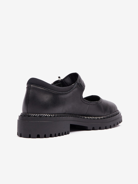 Rieker Schwarze Damen Leder Halbschuhe Rieker