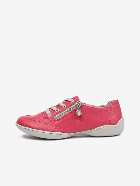 Rieker Dunkelrosa Damen Leder Turnschuhe Rieker