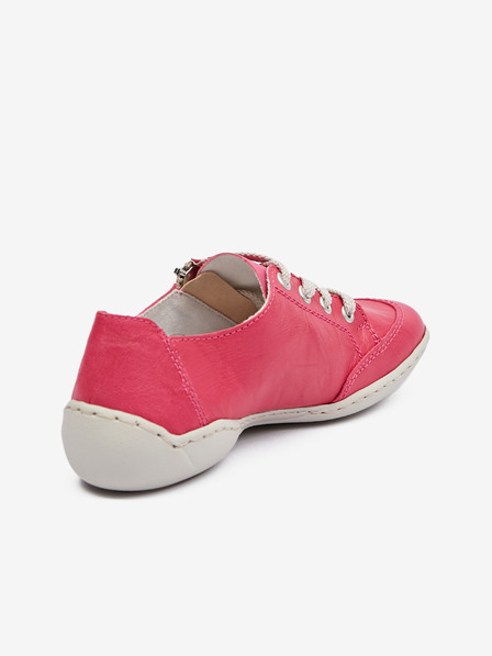 Rieker Dunkelrosa Damen Leder Turnschuhe Rieker